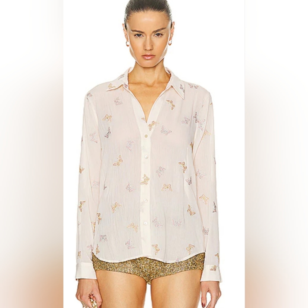 Elegant Cream Button-Down Shirt